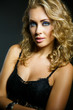 © muzhchil - Beautiful sexy young blonde girl model with makeup and perfect body