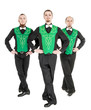 © darkbird - Group of irish dancers isolated