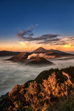 Fototapeta Tęcza - Wonderful sunshine on Mount. Bromo, Indonesia