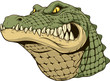 Ferocious alligator head