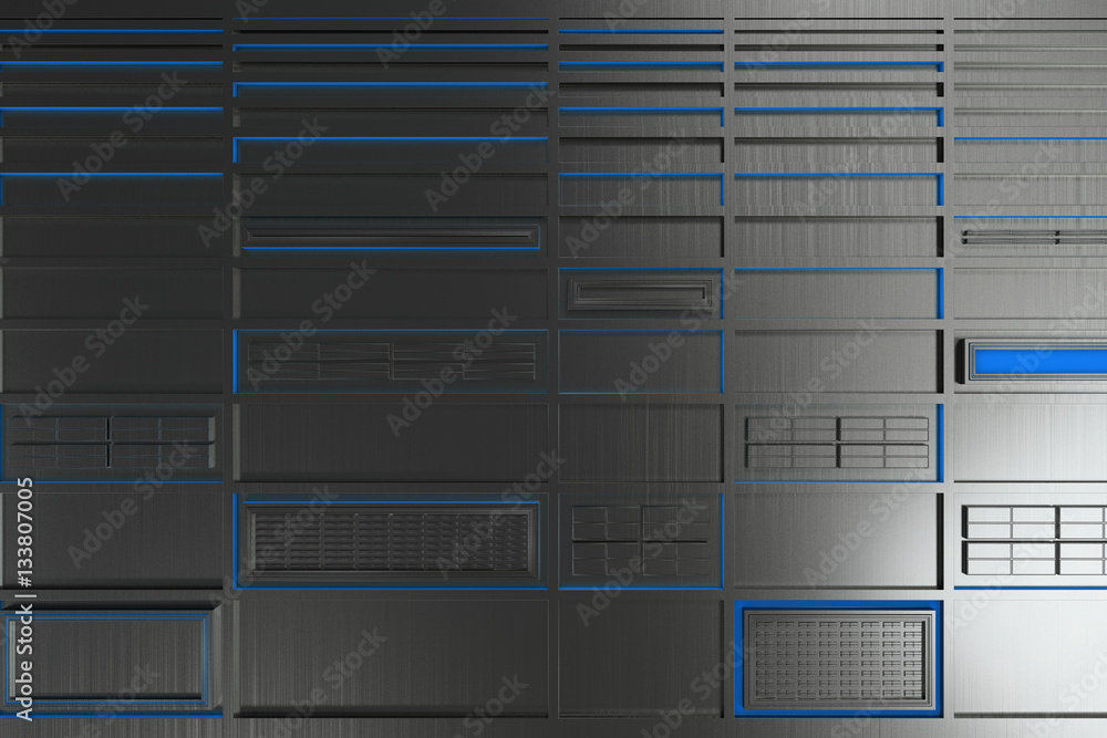 Futuristic technological or industrial background made from brus