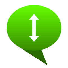 Poster - arrow green bubble icon