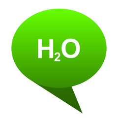 Poster - water green bubble icon