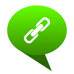 Aufkleber - link green bubble icon