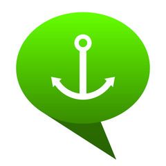 Poster - anchor green bubble icon