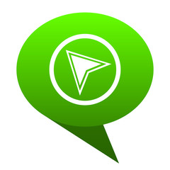 Poster - navigation green bubble icon