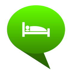 Poster - hotel green bubble icon