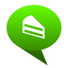 Poster - cake green bubble icon