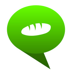Poster - bread green bubble icon