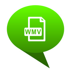 Wall Mural - wmv file green bubble icon