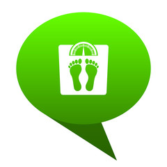Aufkleber - weight green bubble icon