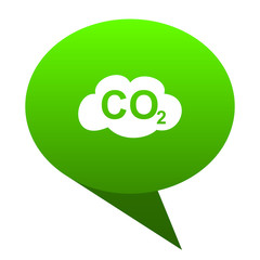 Aufkleber - carbon dioxide green bubble icon