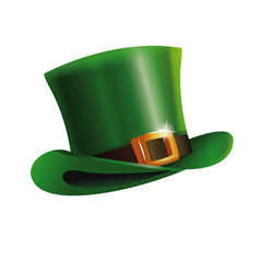 Poster - green st patrick day hat icon vector illustration eps 10