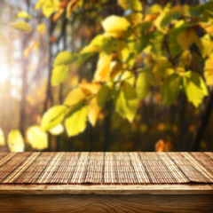 Canvas Print - empty table