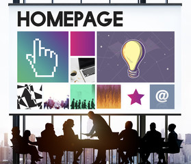 Wall Mural - computer network homepage html graphic web concept