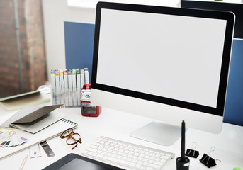 Canvas Print - Mockup Copy Space Blank Screen Concept