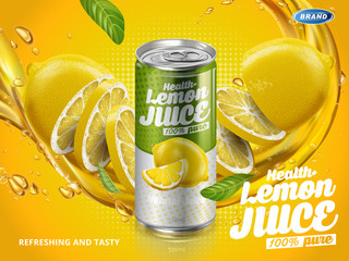 Wall Mural - new lemon soft drink