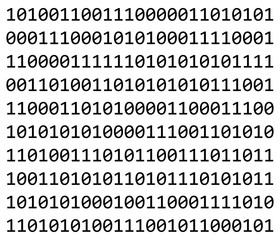 binary code vector symbol icon design.