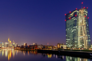 Wall Mural - Frankfurt. Skyscrapers of the city's business center.