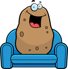 Canvas Print - Cartoon Couch Potato