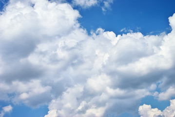 Wall Mural - Deep blue sky and clouds