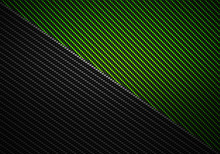 Abstract Green Black Carbon Fiber Textured Material Design