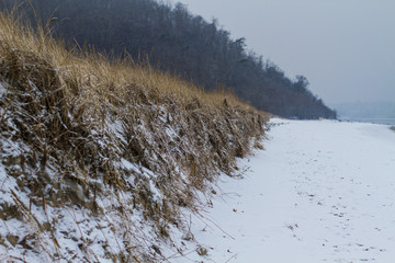 snowy dune on crane beach 2