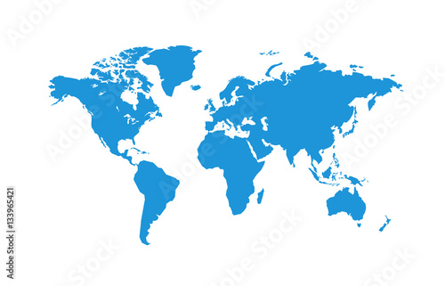 Political World Map vector Illustration. © iiierlok_xolms
