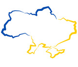 Fototapeta  - Ukraina - mapa