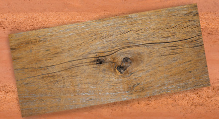 Wall Mural - wooden plank on dirt