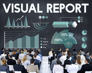 Wall Mural - Business Profit Results Analytics Statistics Concept