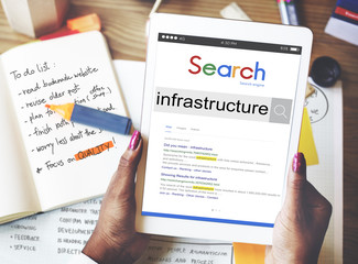 Wall Mural - infrastructure enterprise foundation hardware concept