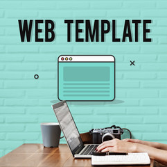 Wall Mural - web design template graphic concept