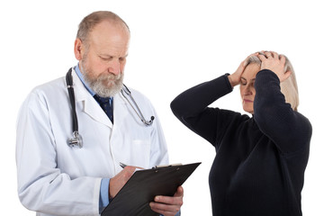 Wall Mural - Doctor & female patient