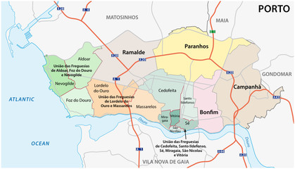  Administrative and political vector map of the US state of Washington with flag