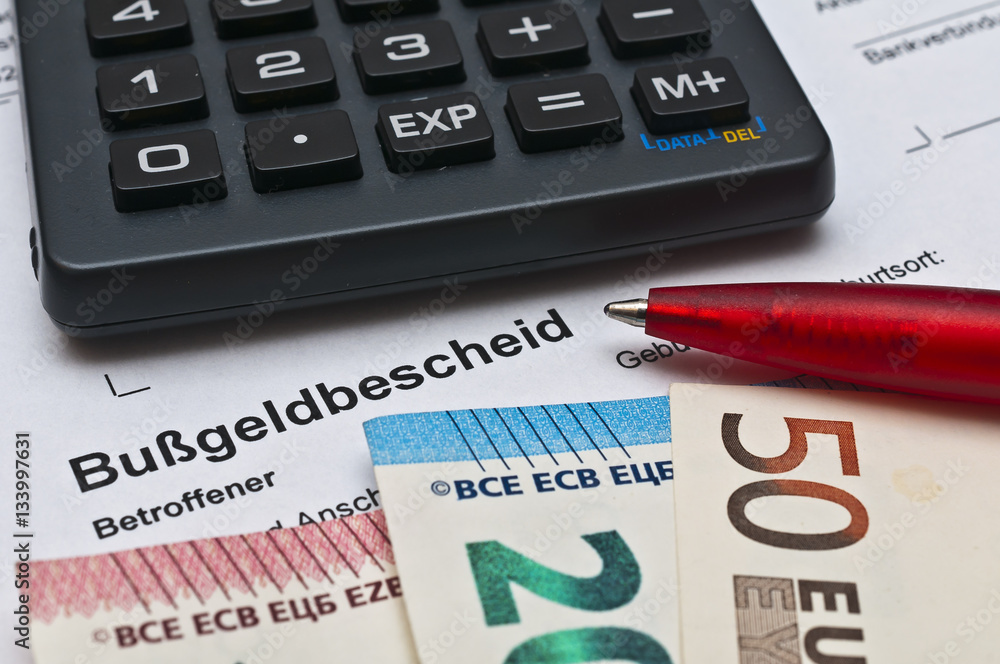 Bussgeldbescheid Holland Fake