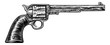 Pistol Gun Vintage Retro Woodcut Style