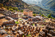 Wonderful view on Delphi ruins and civilization heritage
