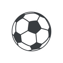 Football Soccer Ball Sport Element Icon Vector Illustration Eps 10