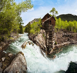 Fototapeta  - Crystal River Mill, White River National Forest, Colorado, USA