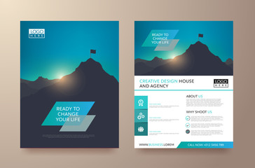 Wall Mural - poster flyer pamphlet brochure cover design layout space for photo background, vector template in a4