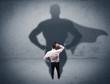 © ra2 studio - Successful businessman with superhero shadow