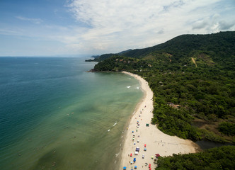 Poster - Aerial View of Barra do Sahy, Sao Sebastiao, Sao Paulo, Brazil