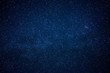 Leinwandbild Motiv Blue dark night sky with many stars