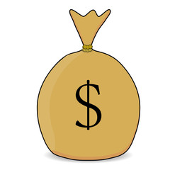 Sticker - Sack of money vector