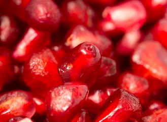 Pomegranate as a background. macro