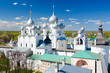 Assumption Cathedral and church of the Resurrection in Rostov Kremlin, Russia