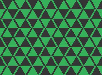 Wall Mural - seamless black and green african ethnic triangular geo pattern vector