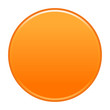 Orange circle button empty web internet icon