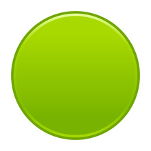 Green Circle Button Empty Web Internet Icon